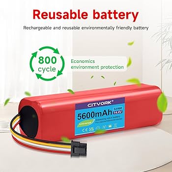 Amazon.com: CITYORK Robotic Vacuum Battery Replacement for